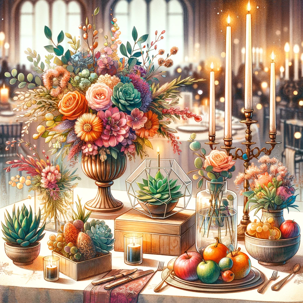 Les centres de table