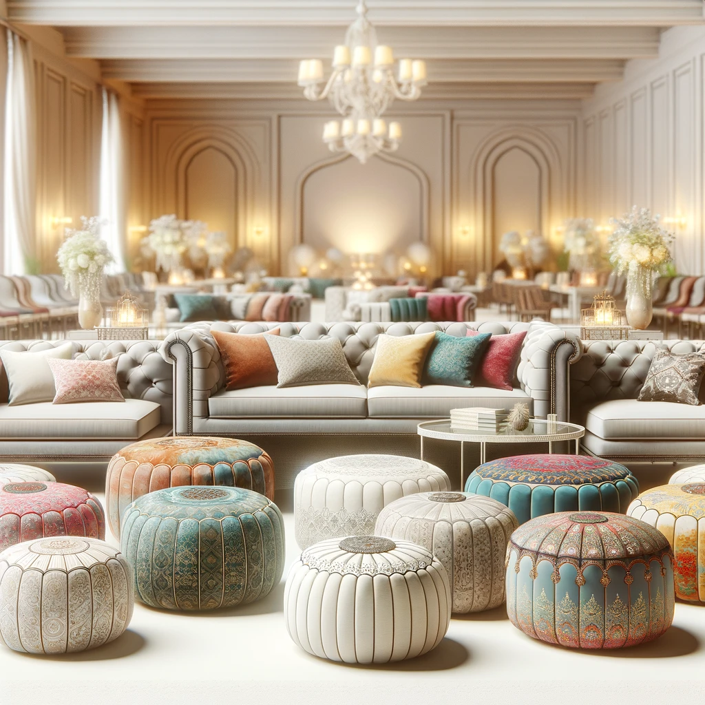 Les poufs et canapés