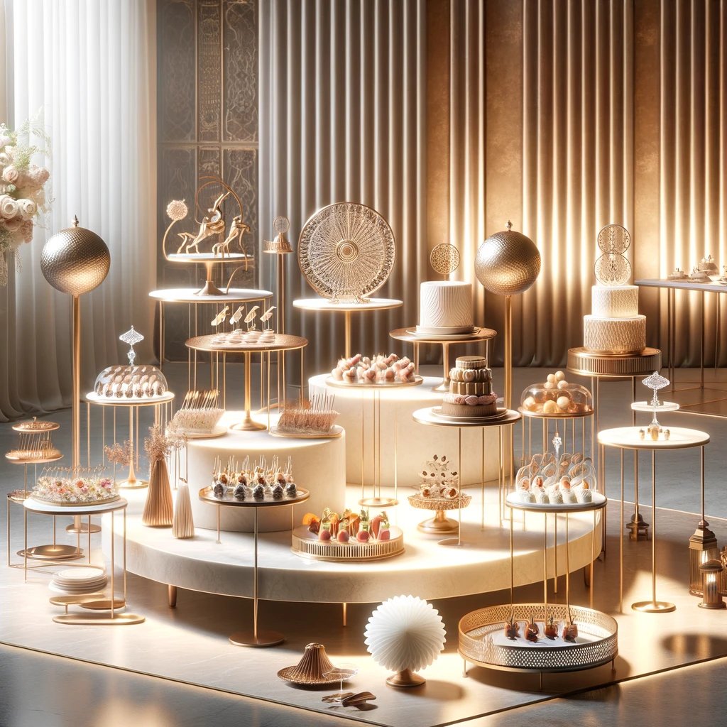 Les présentoirs et plateaux