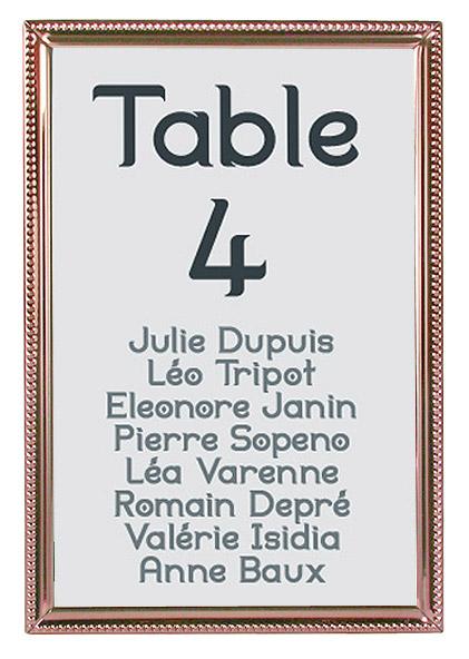 Porte-nom/prénom et Marque Table