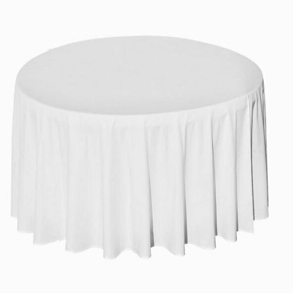 Location - Nappe Table ronde unie 280cm - blanche