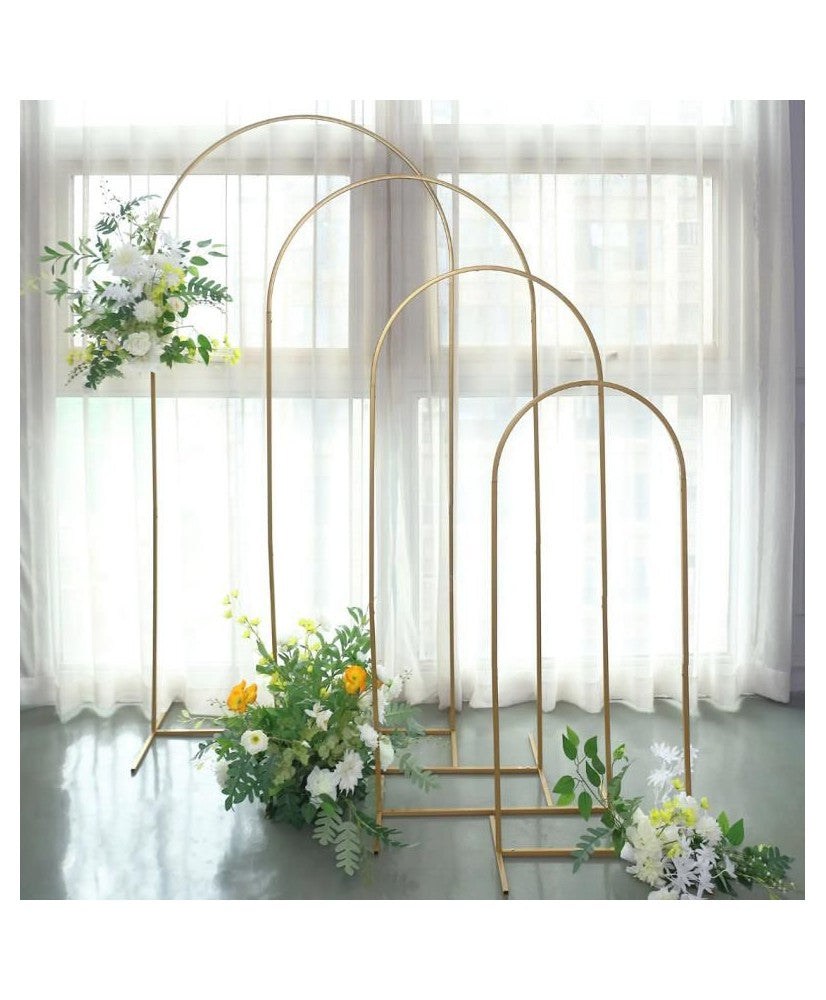 Location - Backdrop arche Or 4 pièces rond