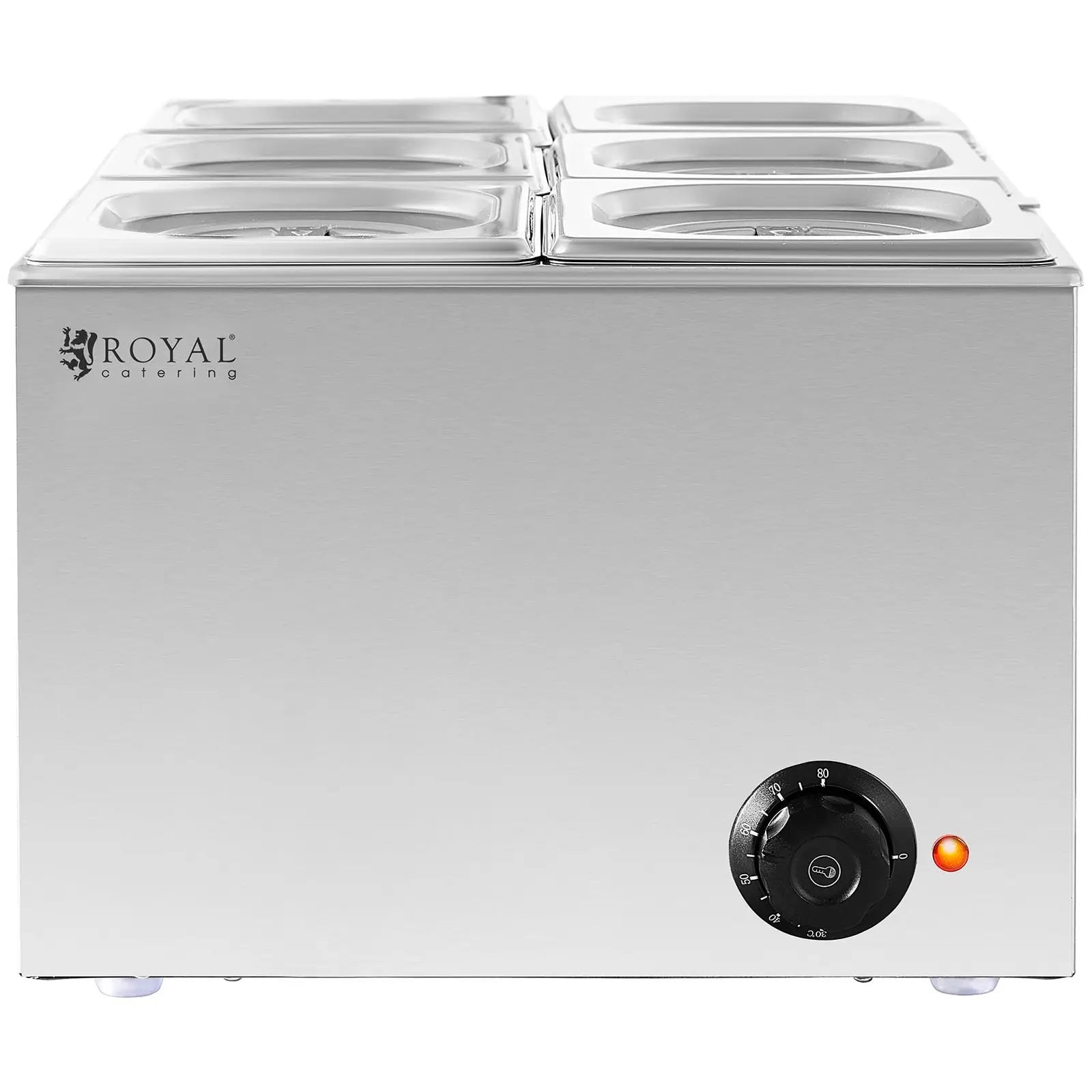Location - Bain-marie professionnel - 640 W - 6 x Bacs GN 1/6