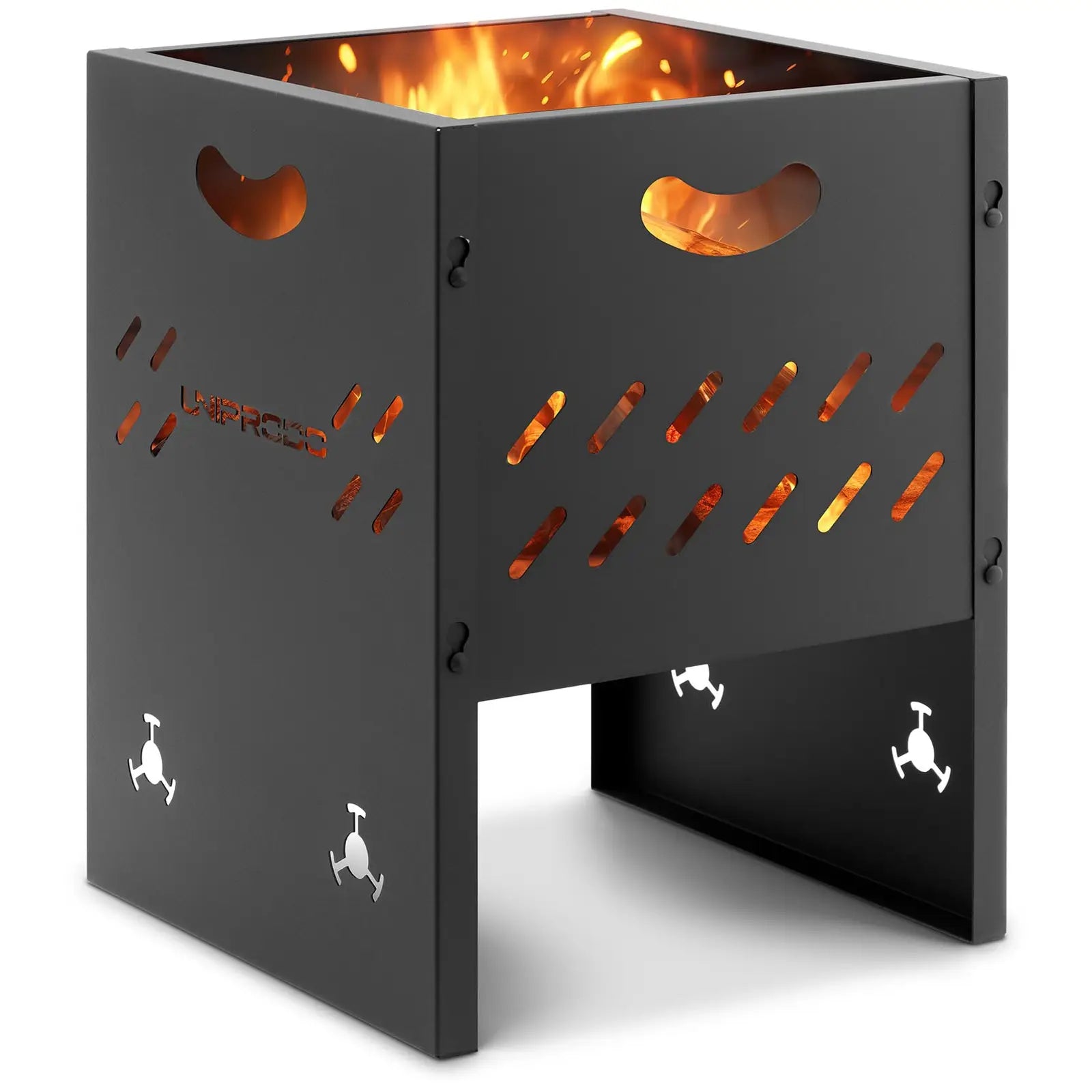 Location - Brasero extérieur - Cube - 30 x 30 x 40 cm