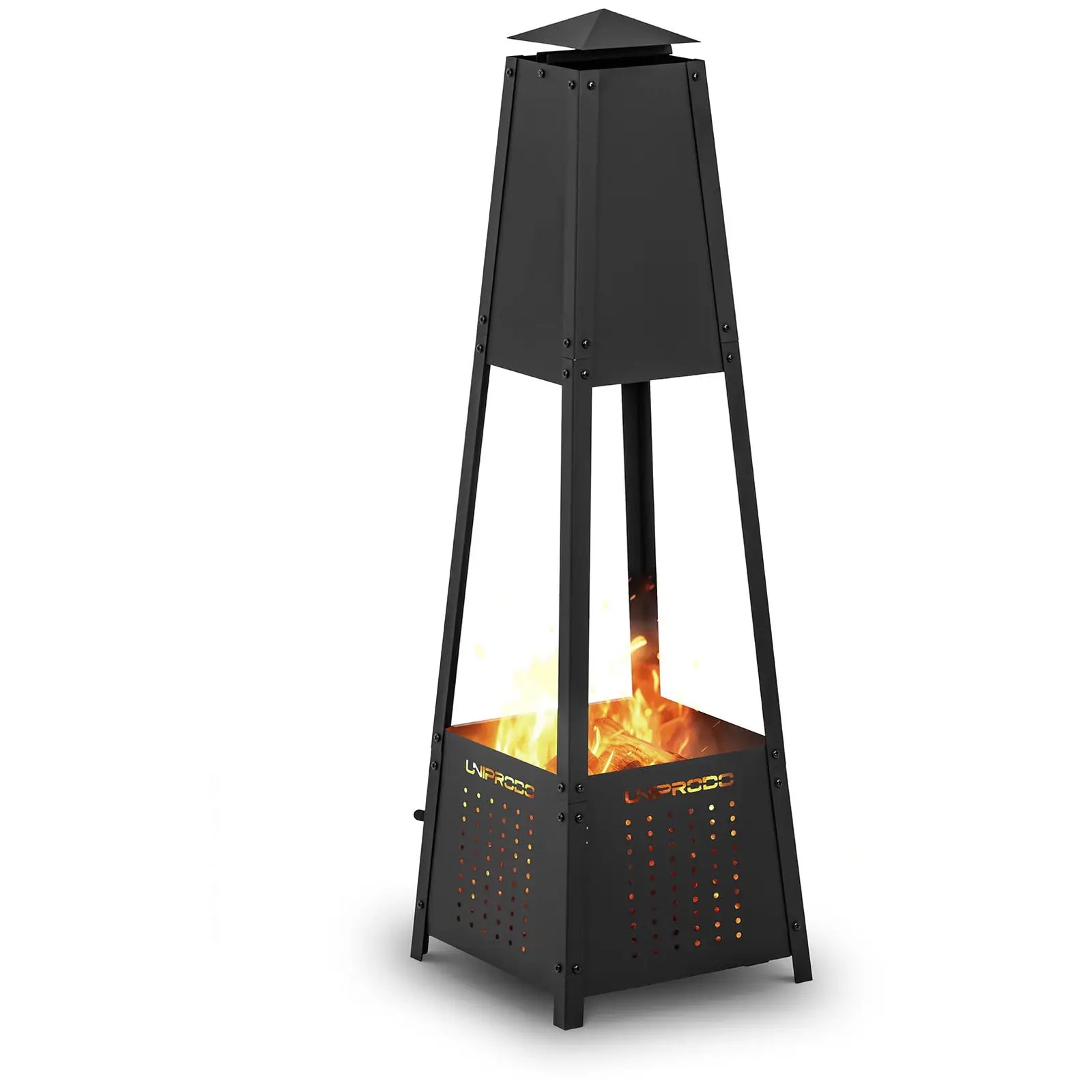 Location - Brasero extérieur - pyramide - 30 x 30 x 100 cm