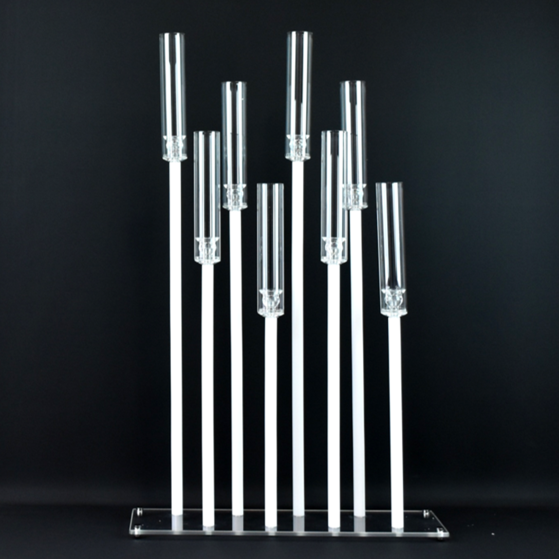 Location - Centre de la table blanc - 8 globes led