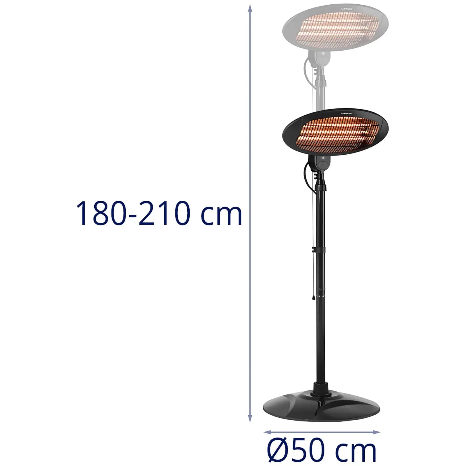 Location - Chauffage radiant infrarouge - 2 000 W