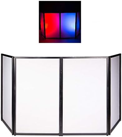 Location - Façade Dj white avec 2 projecteur par LED