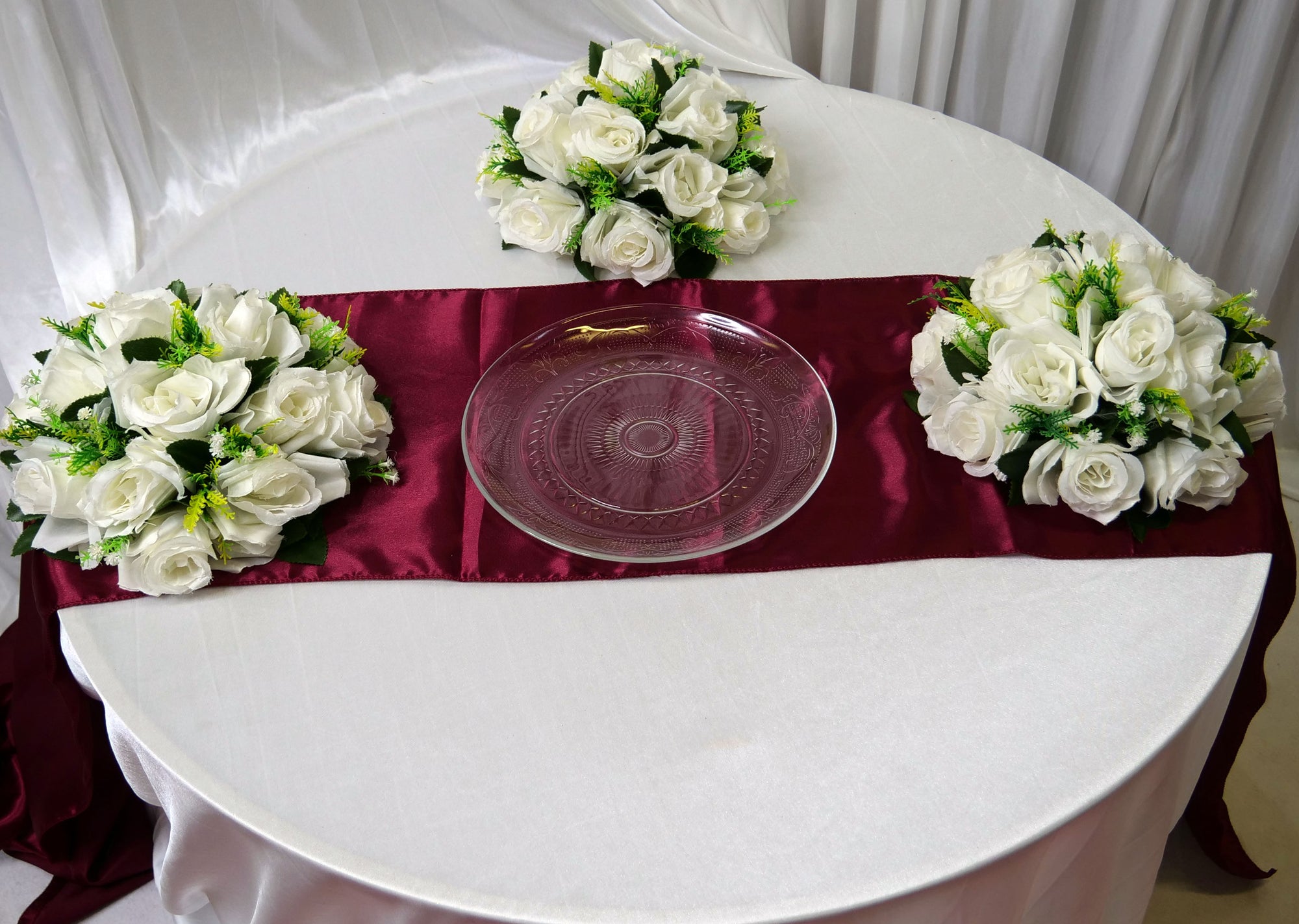 Location - Grande assiette ronde transparente