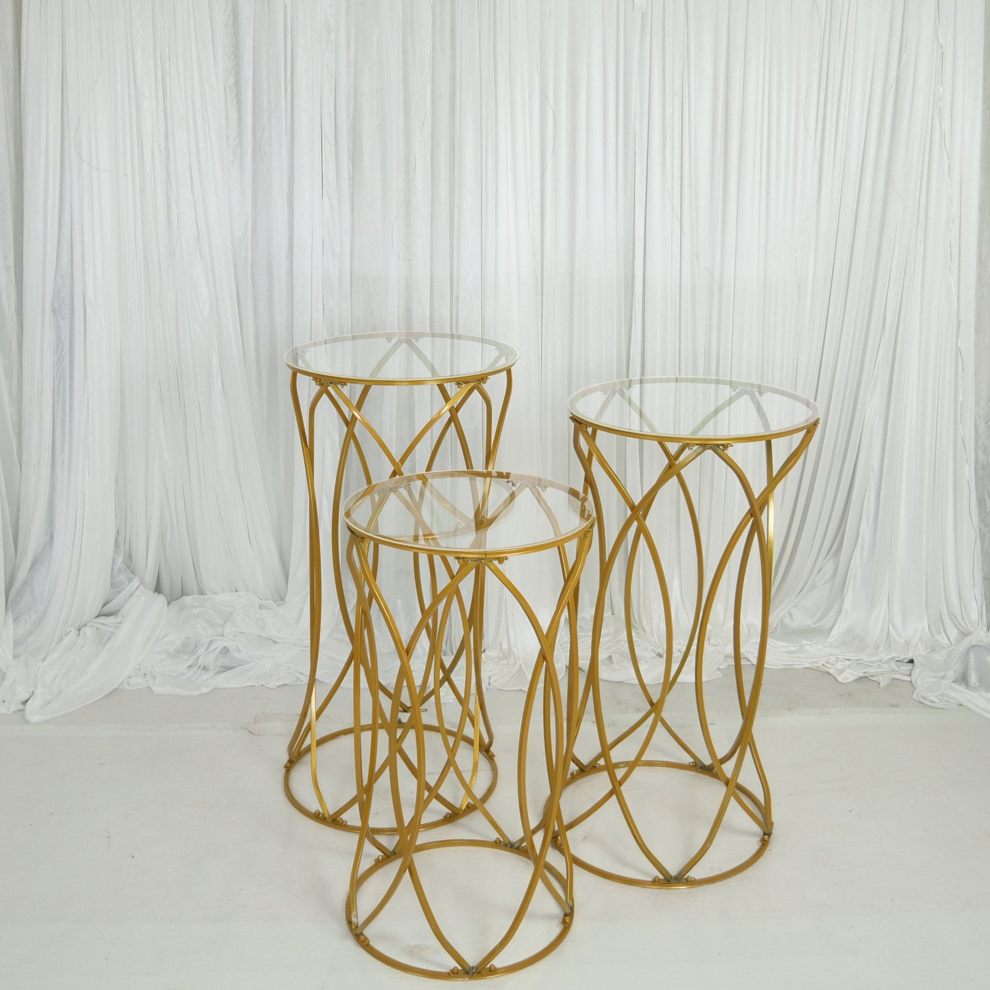 Location - Set de Tables à gâteaux somptueuses Trio Thalia - lot de 3