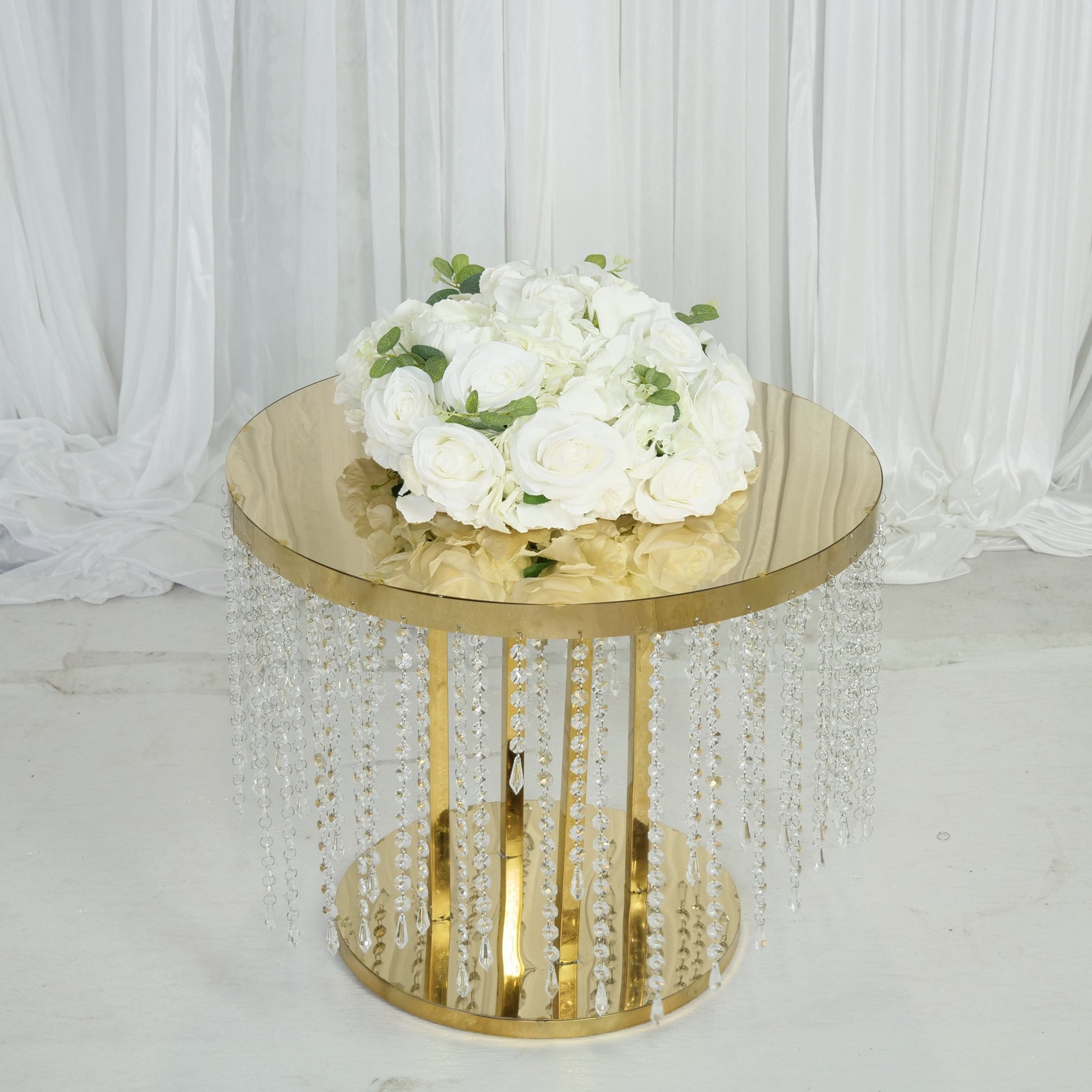 Location - Table à gâteau Dorée Dionysos - 60cm