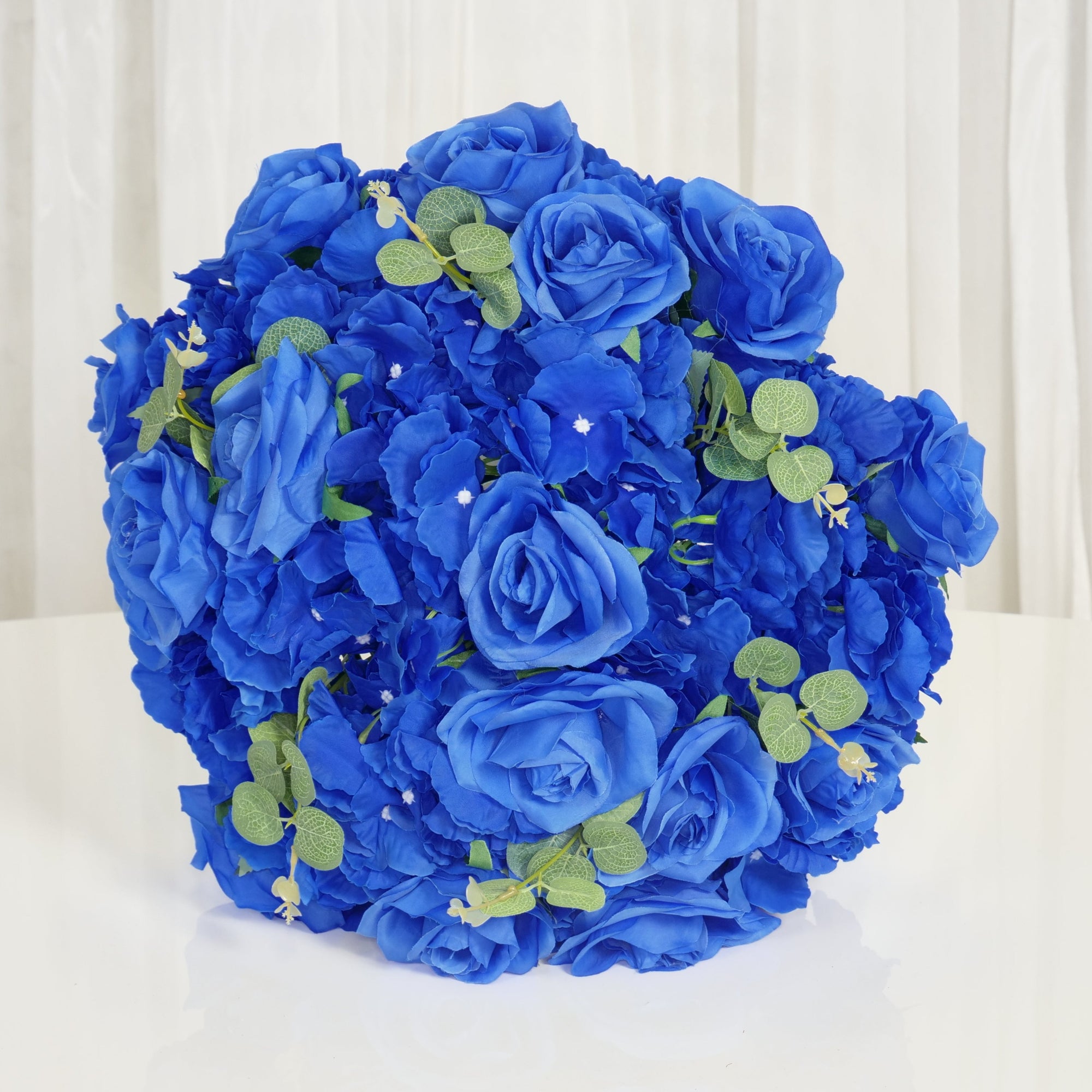 Location - Pleine boule de fleurs Artificielles Bleu 40cm