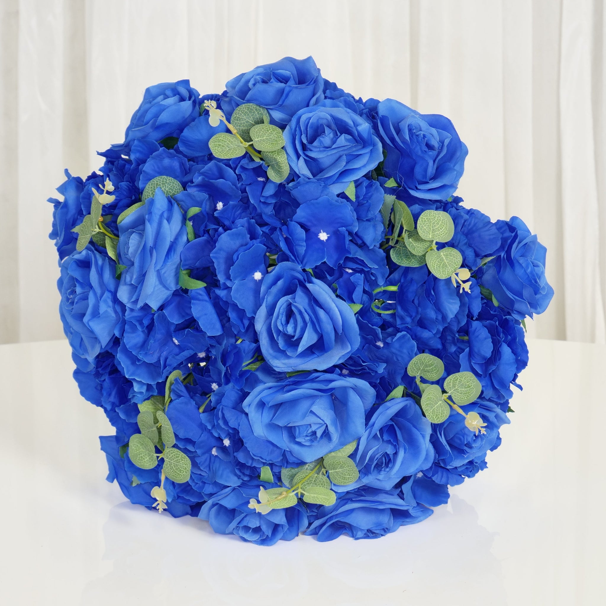 Location - Pleine boule de fleurs Artificielles Bleu 40cm