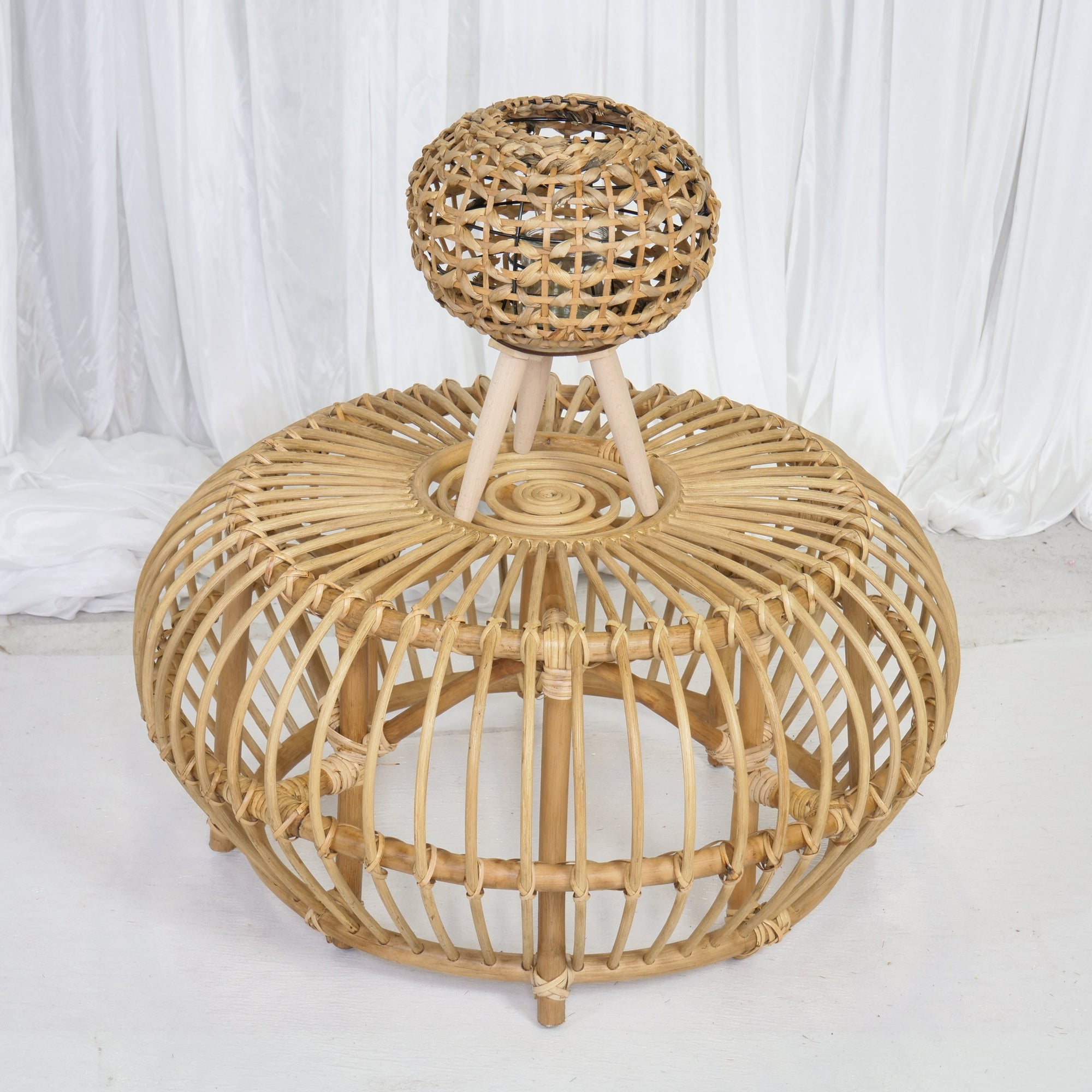 Location - Table basse Rotin Rhapsodie