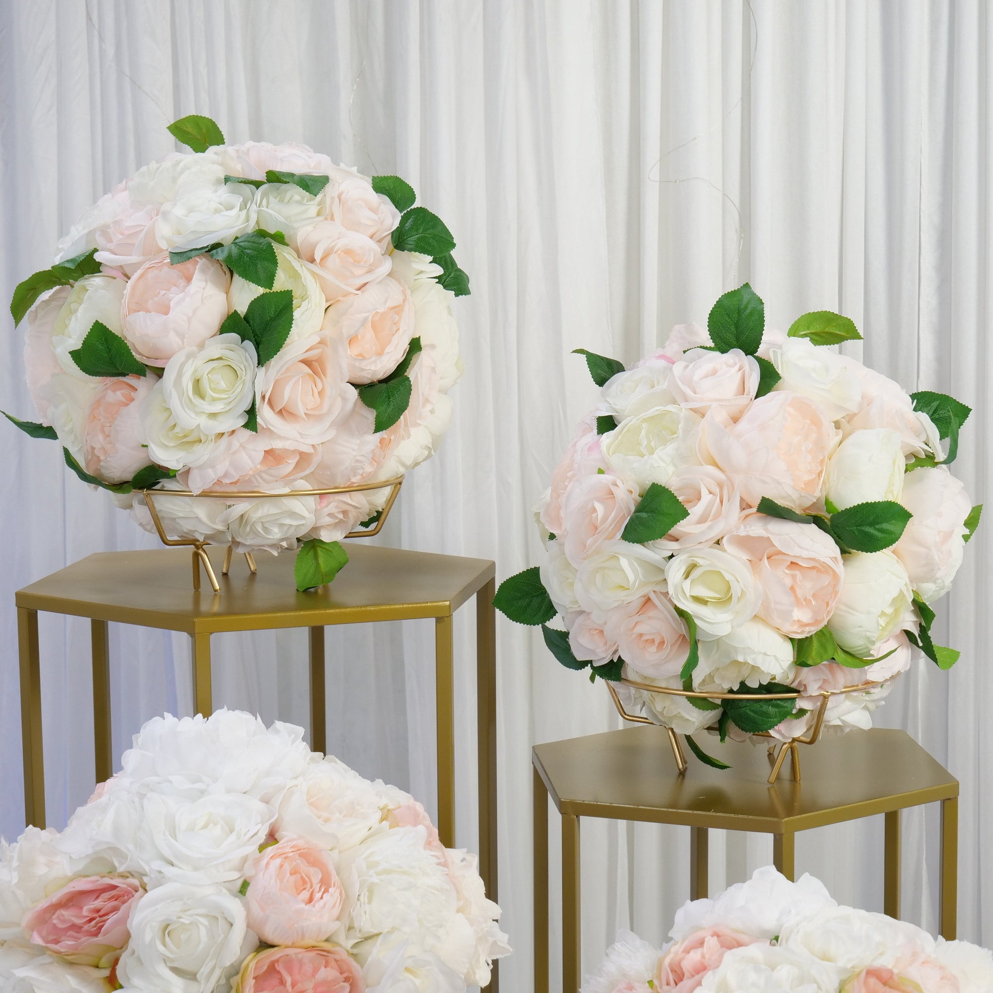 Location - Lot de 4 sellettes hexagonales en Métal de couleur doré Premium