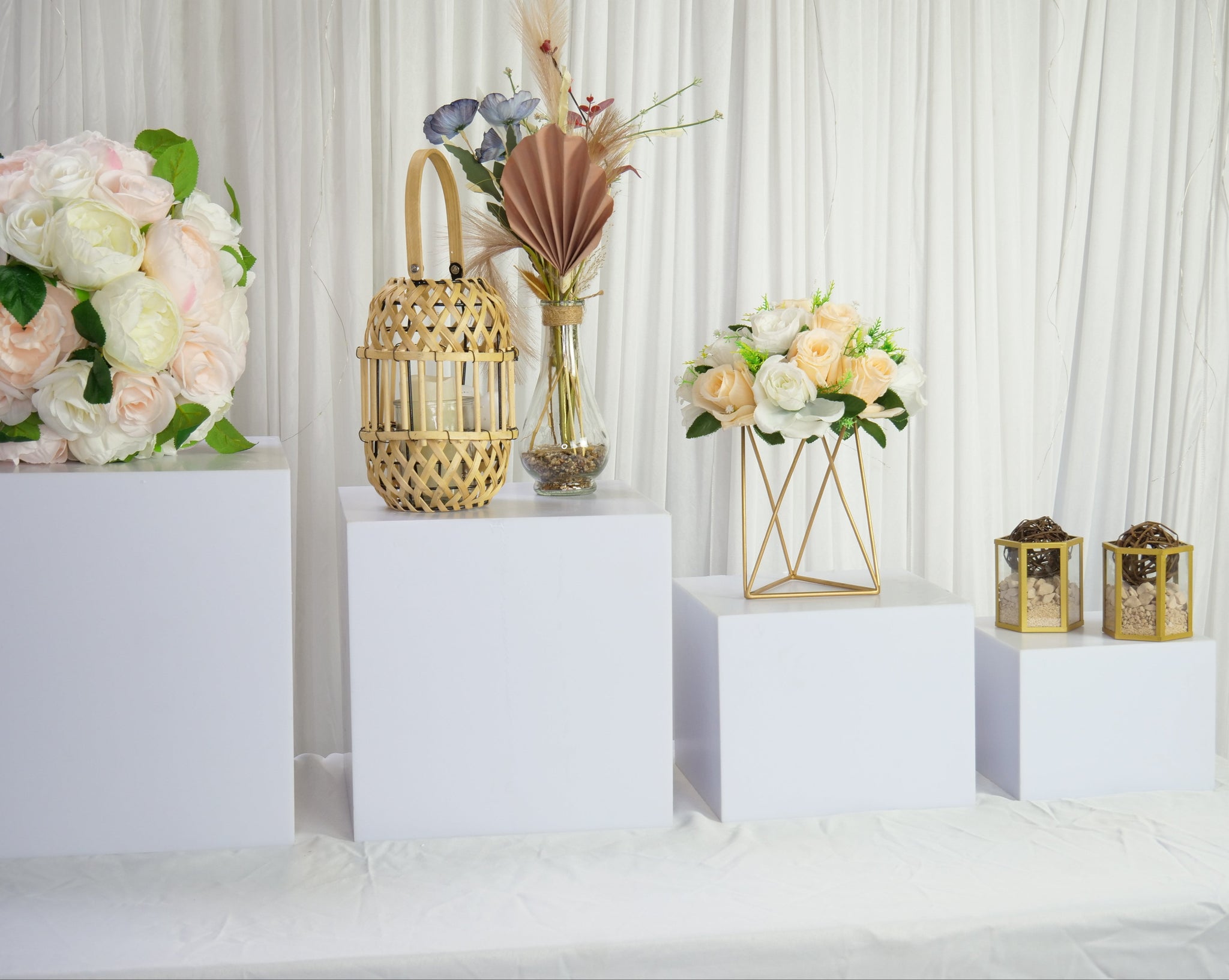 Location - Support pour buffet premium blanc - lot de 5