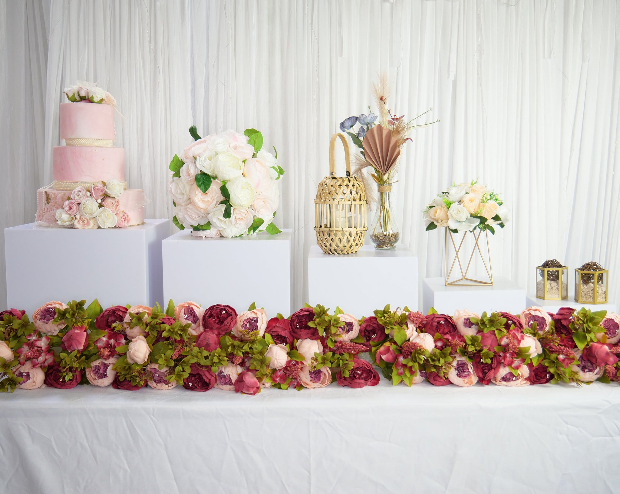 Location - Support pour buffet premium blanc - lot de 5
