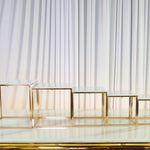 Location - Support pour buffet premium orné blanc - lot de 5