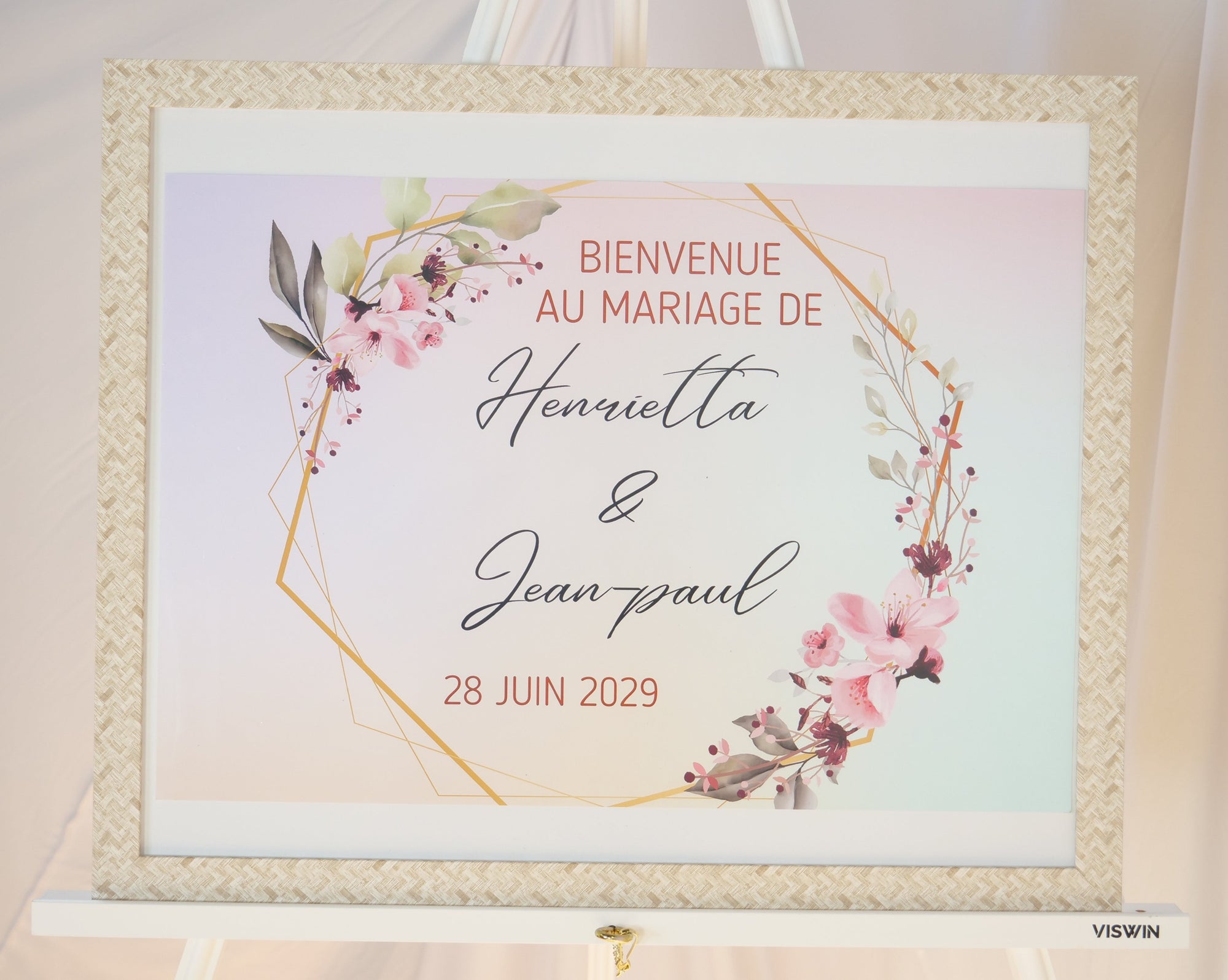 Location - Tableau de Bienvenue impression encadrée