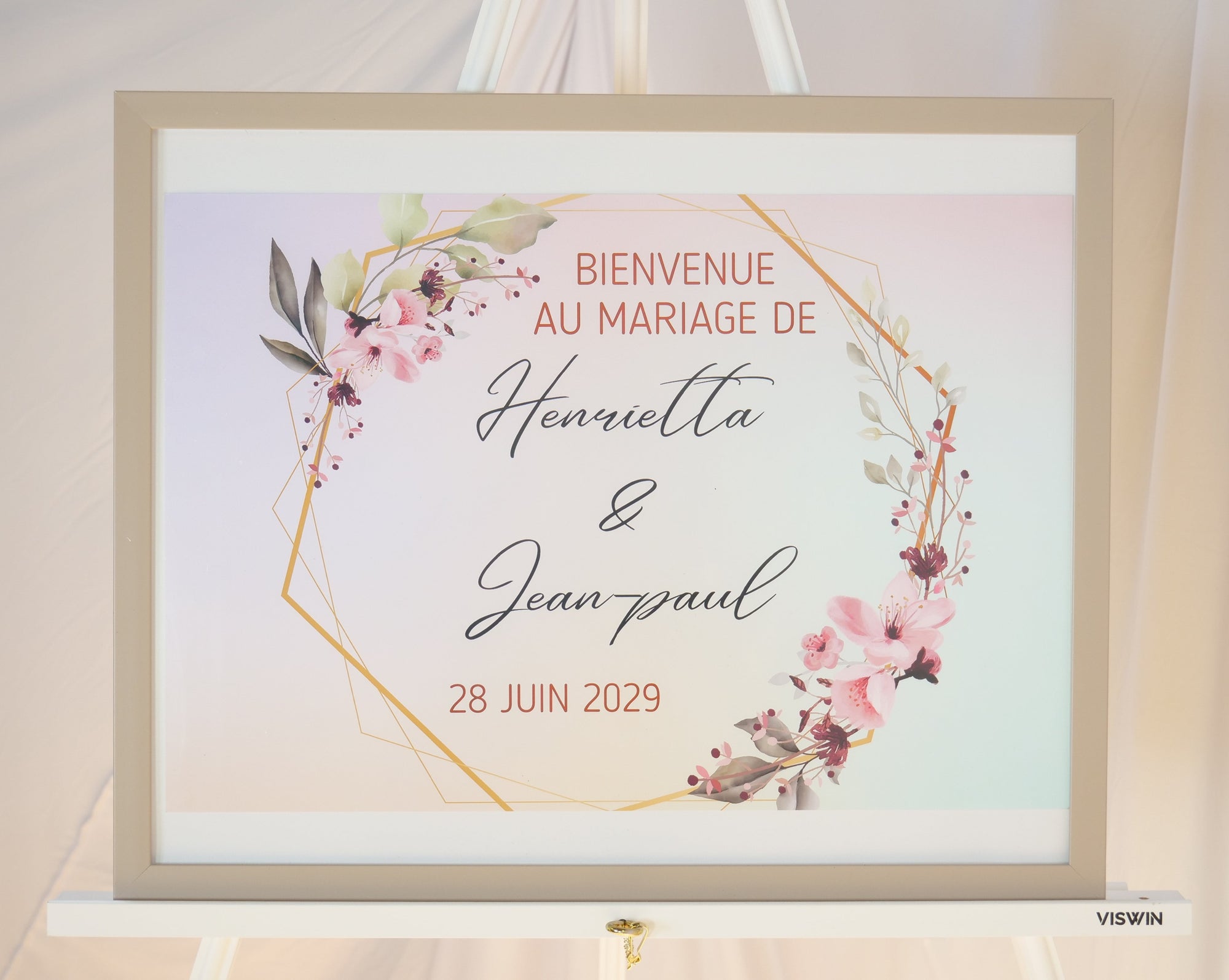 Location - Tableau de Bienvenue impression encadrée