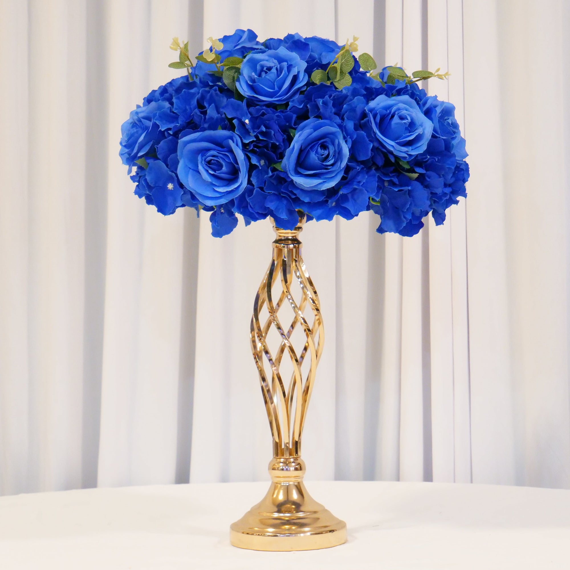 Location - Centre de table de mariage doré Colonne à Fleur 59cm