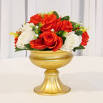 Location - Demi boule de fleurs Artificielles (15 Roses) blanc et rouge