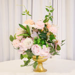 Location - Demi Boule De Fleurs Artificielles rose 40cm