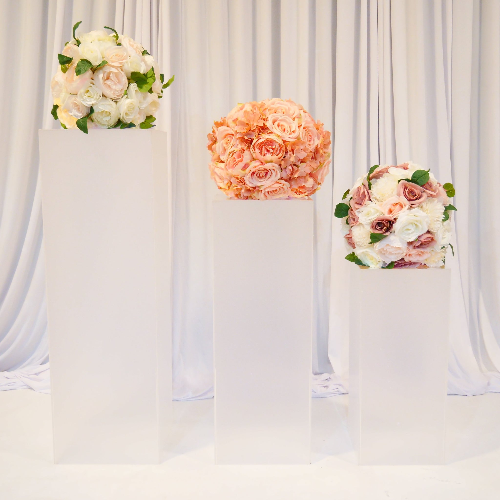 Location - Lot de 3 Colonnes plexi transparentes