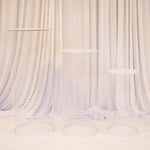 Location - Colonne cylindrique blanche pour ballon et fleurs par 3