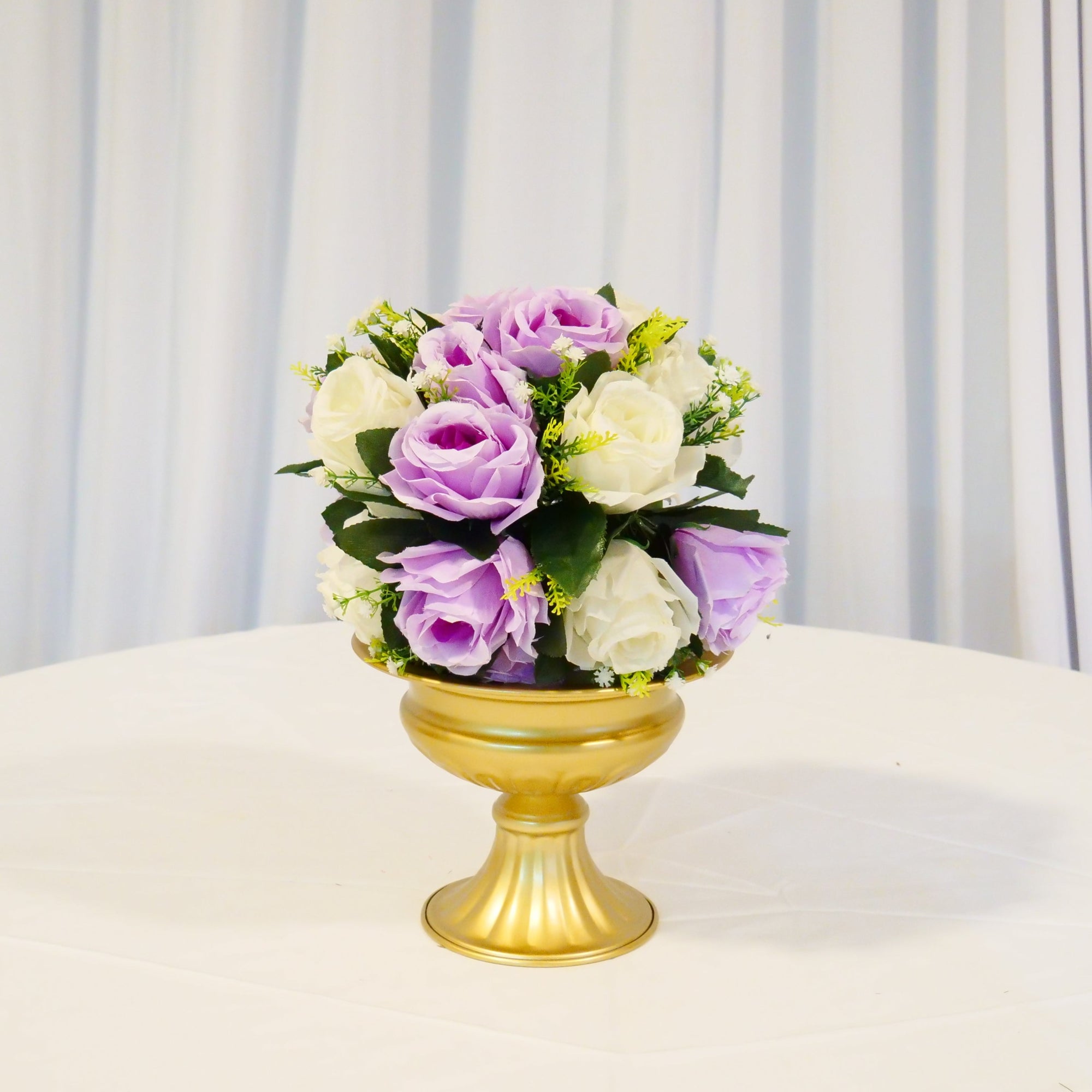 Location - Pleine boule de fleurs Artificielles blanc et violet Lila