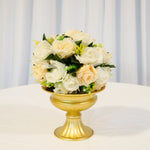 Location - Pleine boule de fleurs Artificielles blanc et Nude