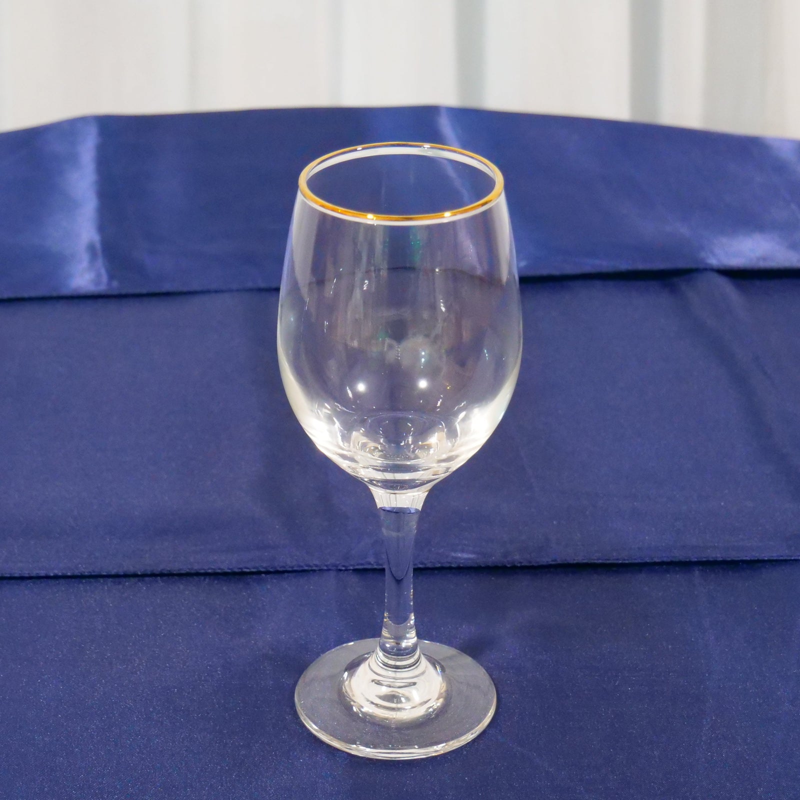 Location - Verre a eau sur pied 25cl bordure Or FILLER