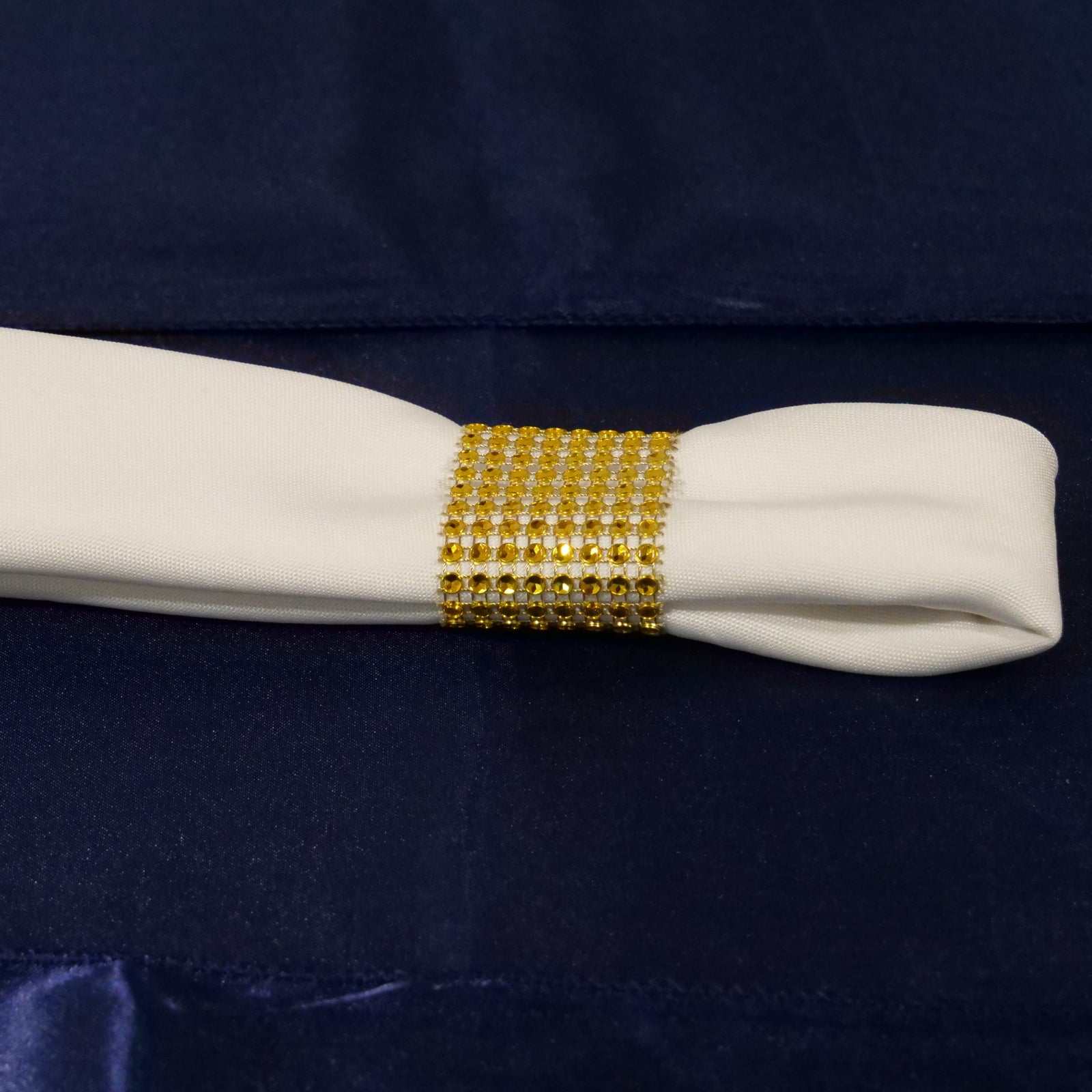 Location - Rond de serviette strass Or