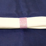 Location - Rond de serviette strass rose