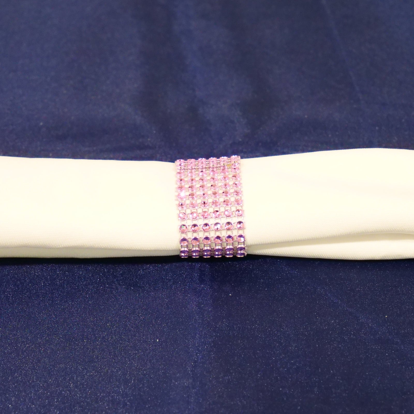 Location - Rond de serviette strass rose