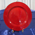 Location - Grand plat rond porte assiette IXY Rouge