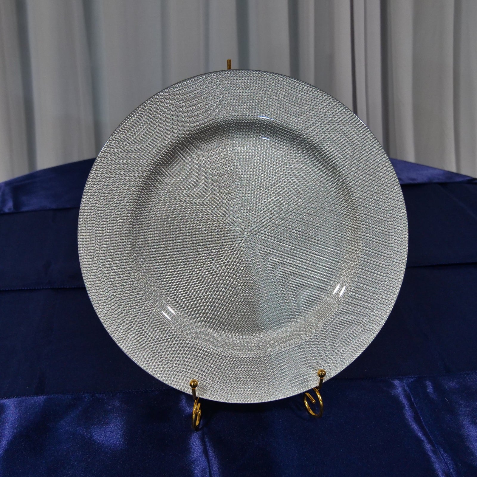 Location - Grand plat rond porte assiette IXY Argenté