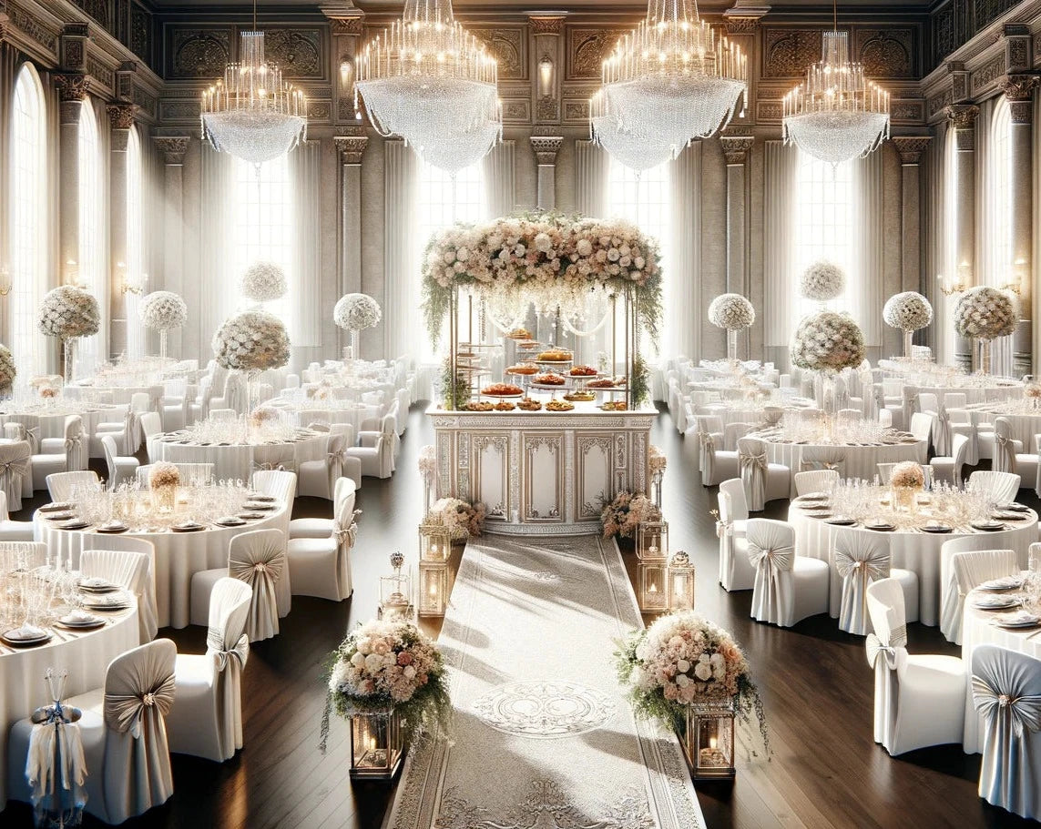 Location - Pack Nuptial Complet pour 100 Convives - Célébration Élégante Prestige