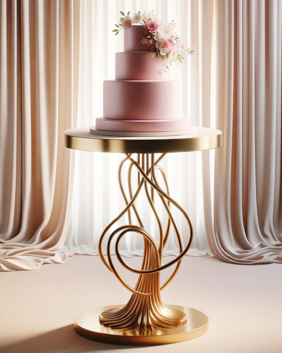 Location - Table à gâteau somptueuse Minerva Miniature - 40cm