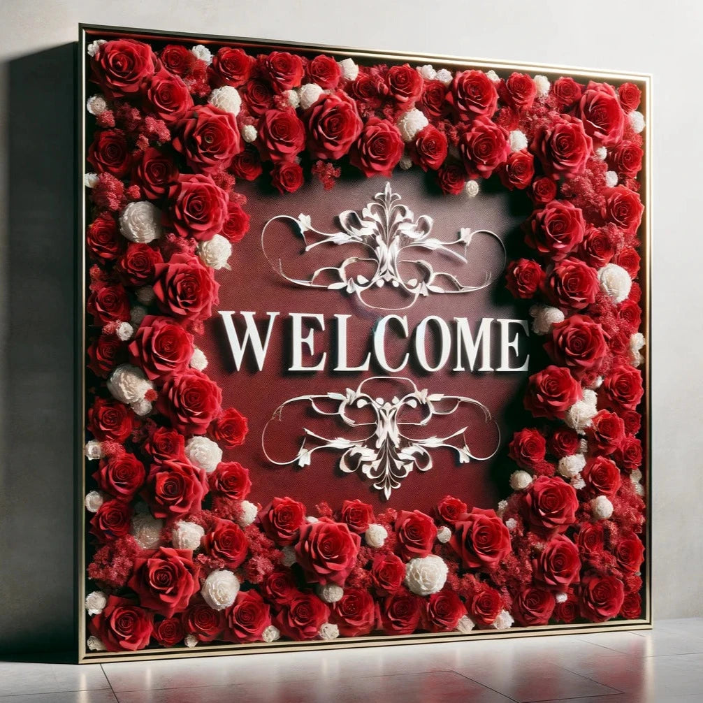 Location - Tableau d’Accueil Floral Luxe 200x100cm