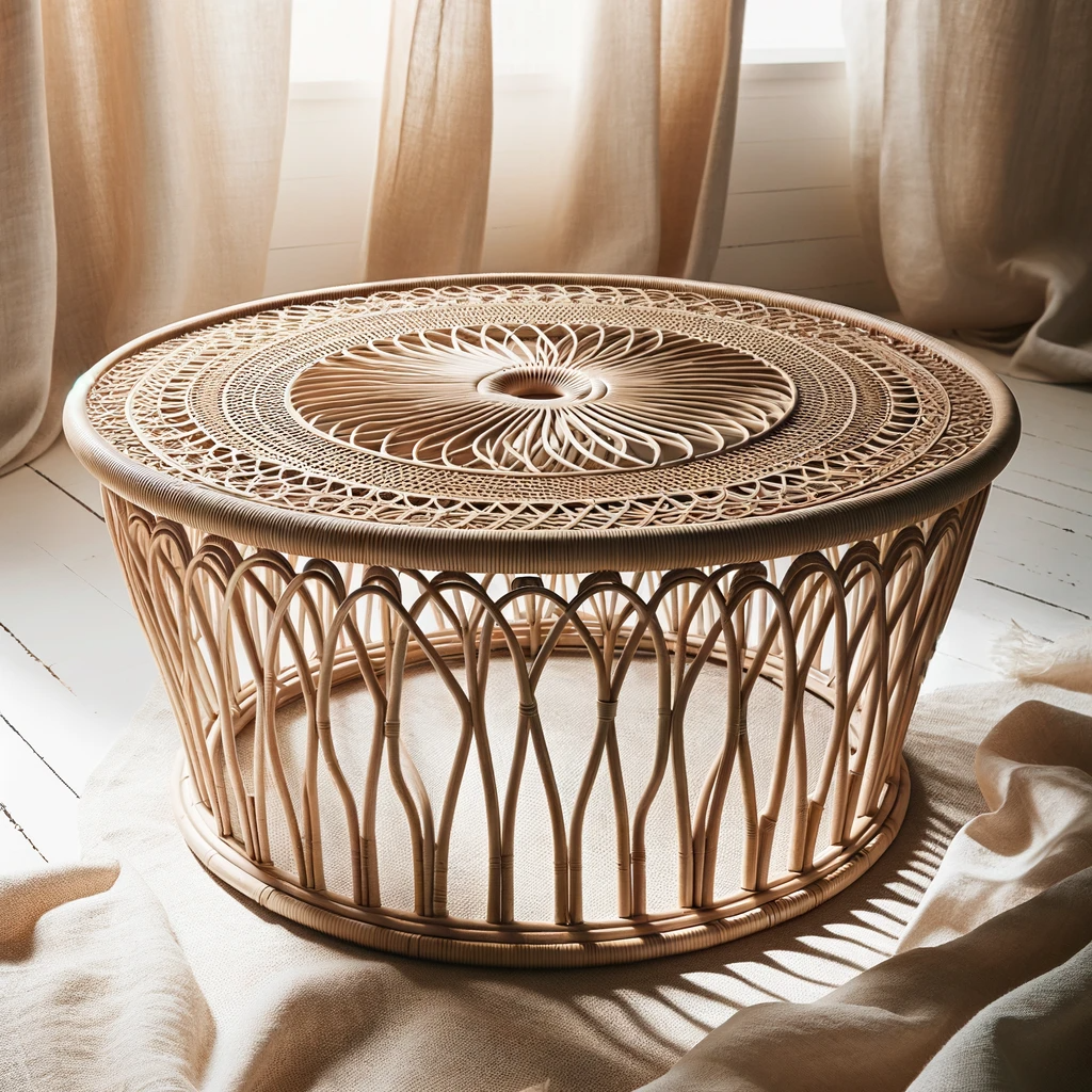 Location - Table basse Rotin Rhapsodie