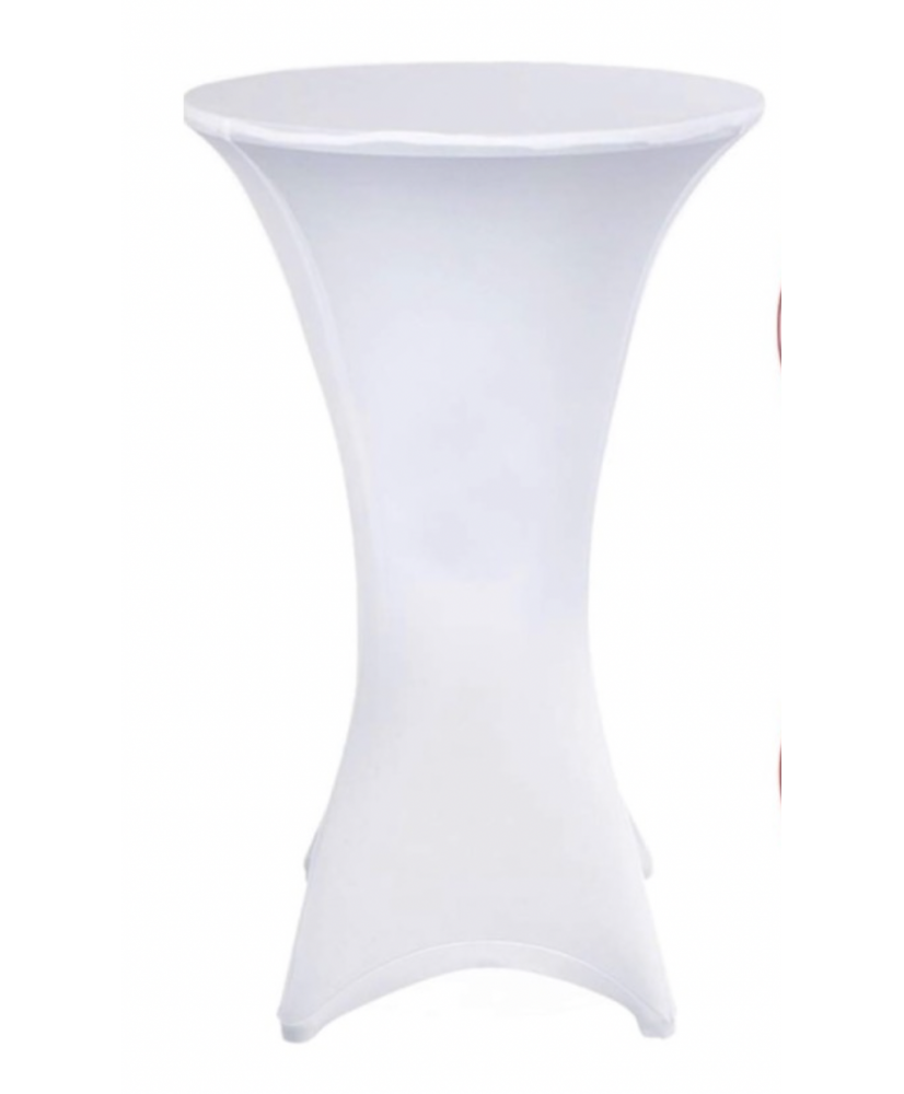 Location - Top lycra Blanc pour mange debout 80 cm