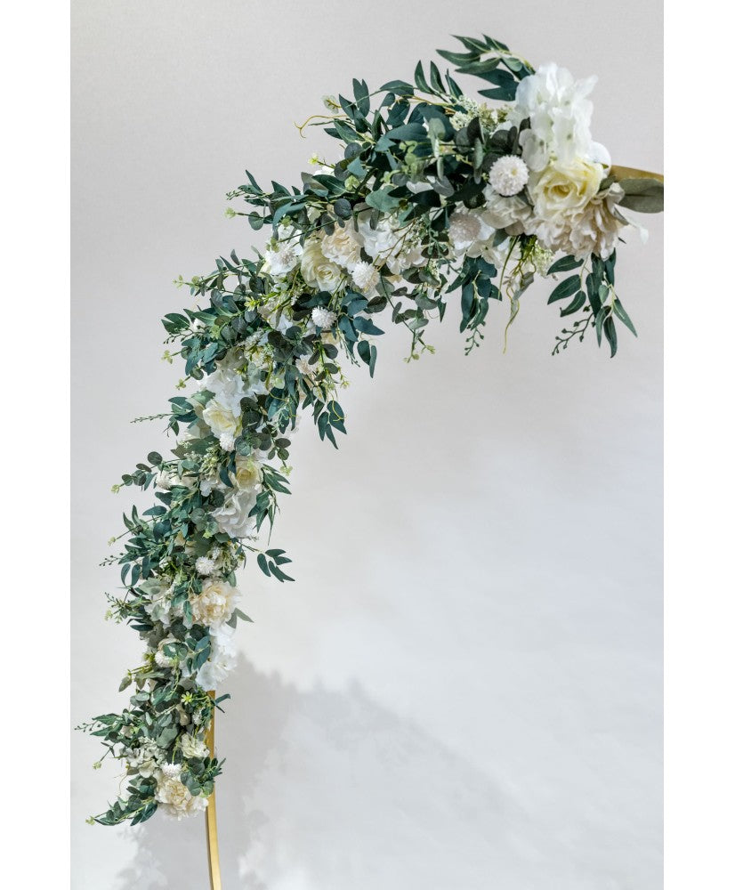 Location - Chemin de fleurs artificiel BERRY Blanc 2 M