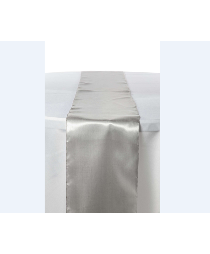 Location - Chemin de table - Satin - argent