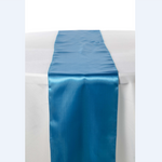 Location - Chemin de table - Satin - bleu turquoise
