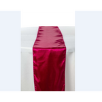 Location - Chemin de table - Satin - fuchsia
