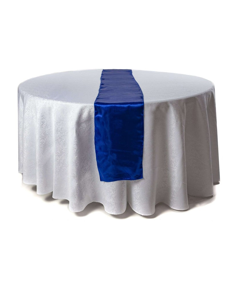 Location - Chemin de table - Satin - bleu nuit