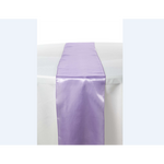 Location - Chemin de table - Satin - parme