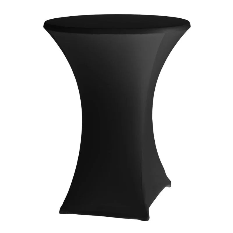 Location - Housse de table Mange debout 60 cm noire