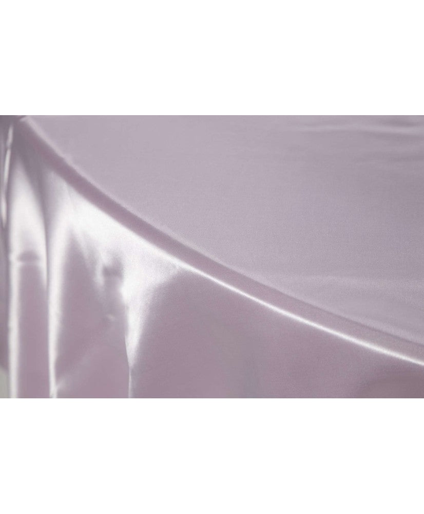 Location - Nappe de table satin ronde 280 cm - Vieux rose
